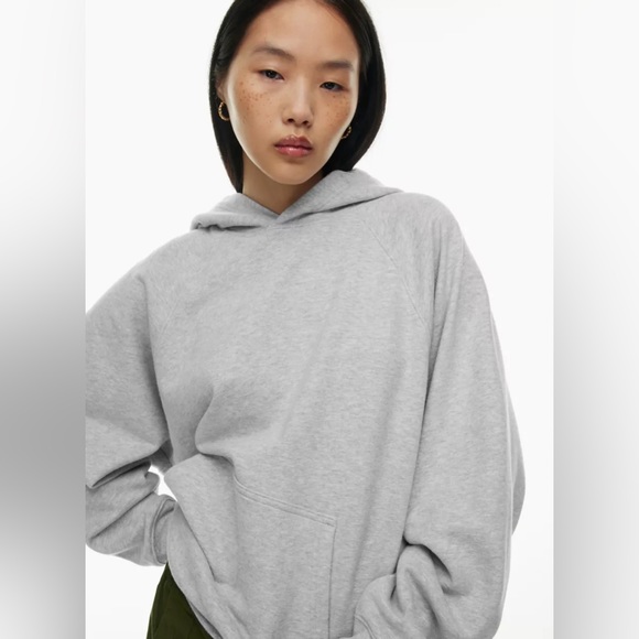 TNA | Tops | Tna Sweatfleece Grey Hoodie In Boyfriend Fit | Poshmark